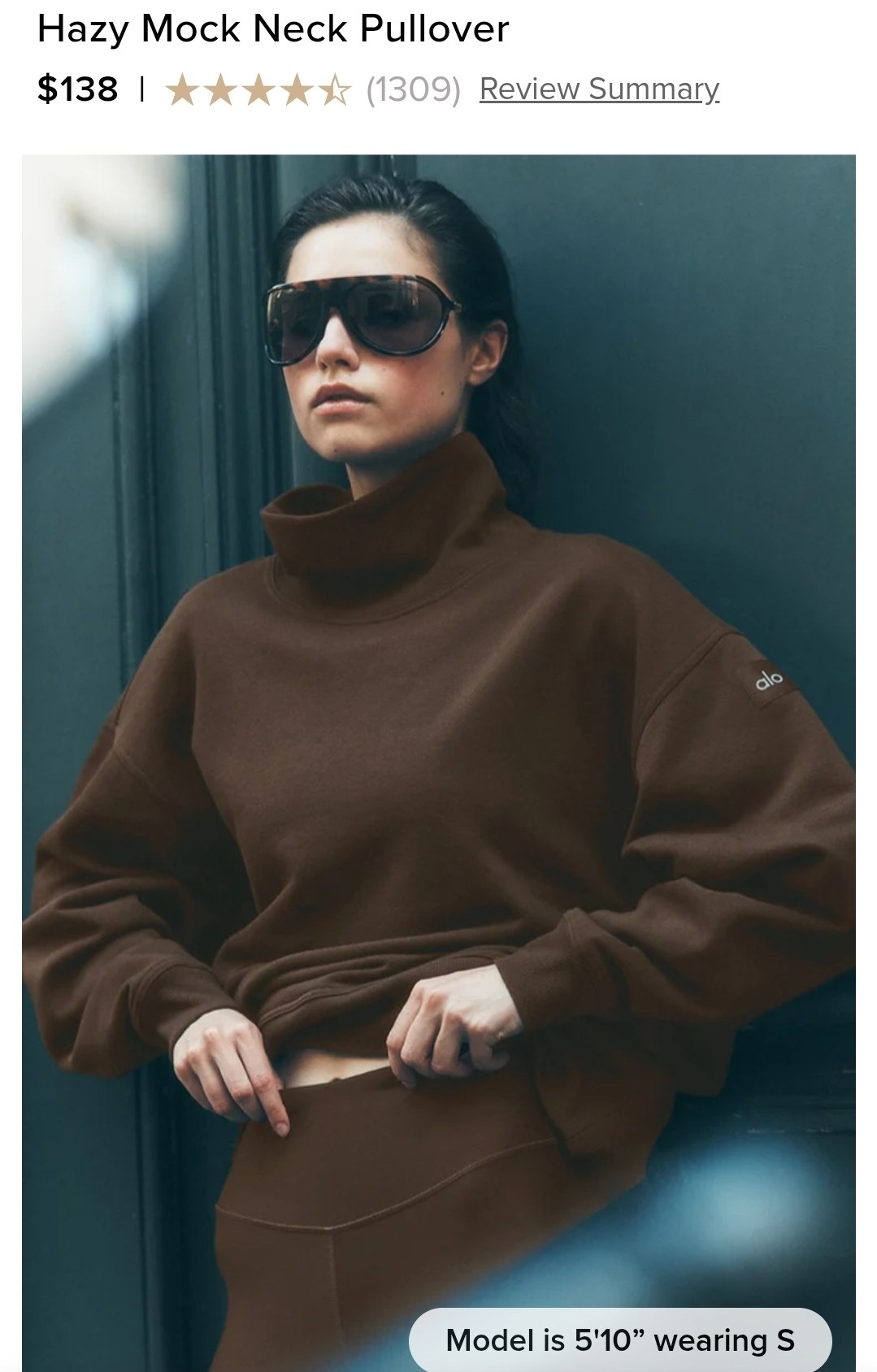 Hazy Mock Neck Pullover