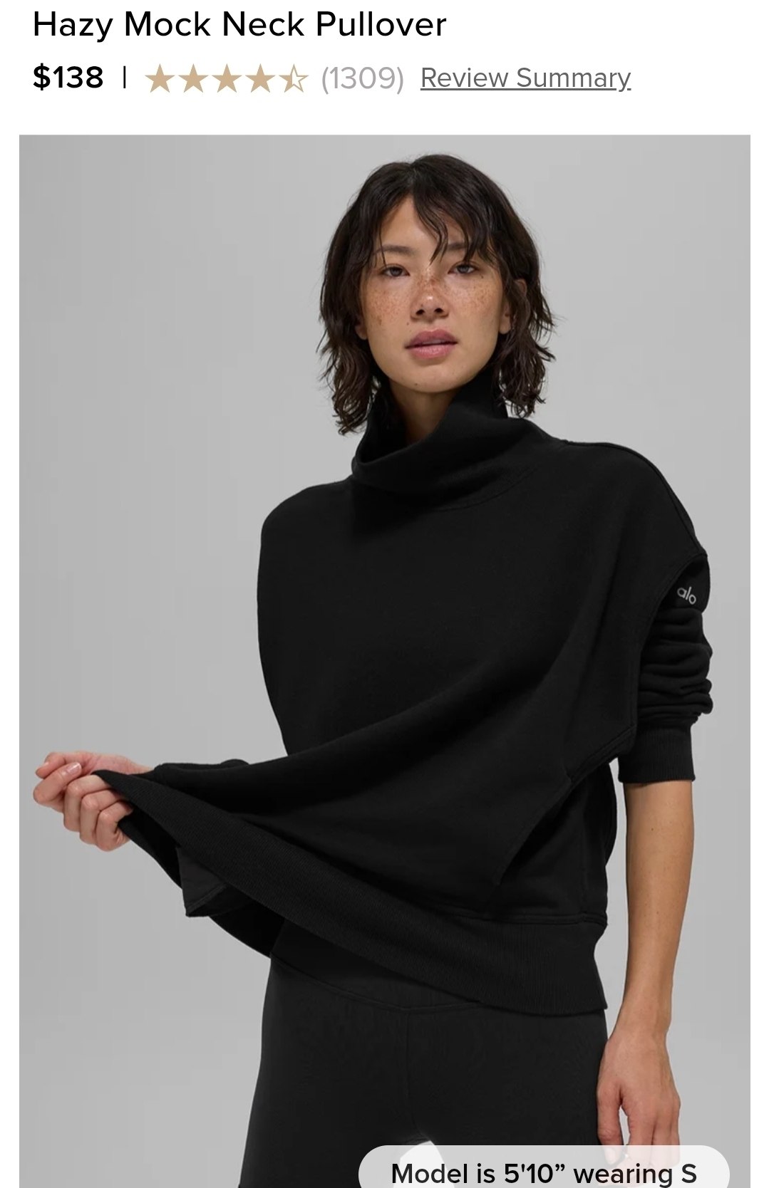 Hazy Mock Neck Pullover