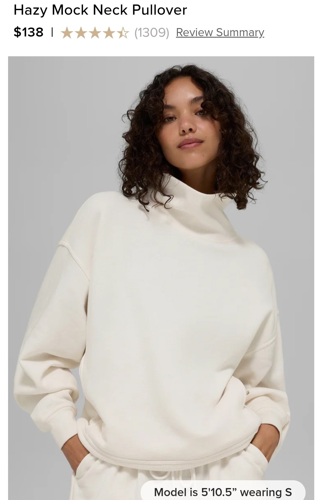 Hazy Mock Neck Pullover