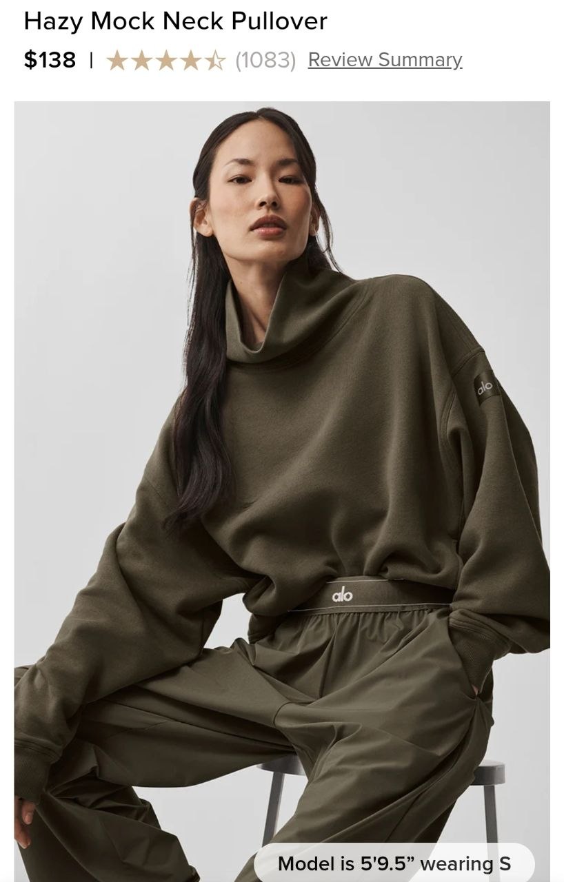 Hazy Mock Neck Pullover