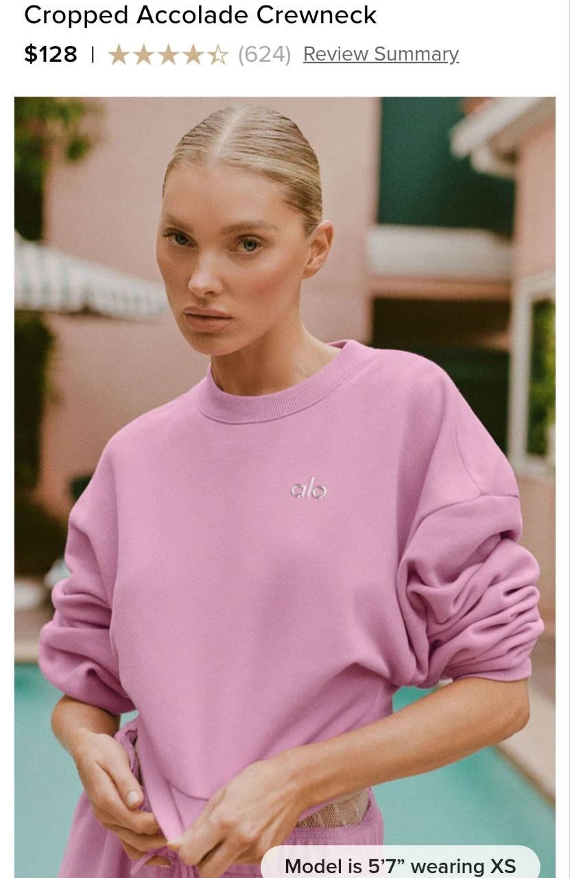 Cropped Accolade Crewneck