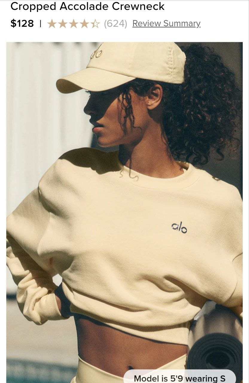 Cropped Accolade Crewneck