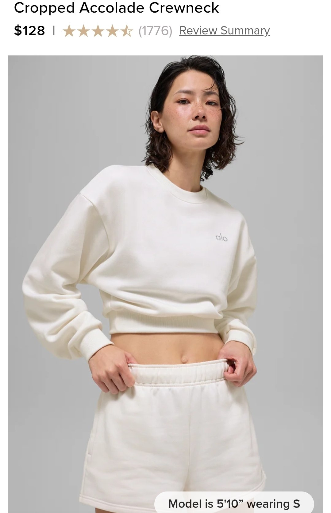 Cropped Accolade Crewneck