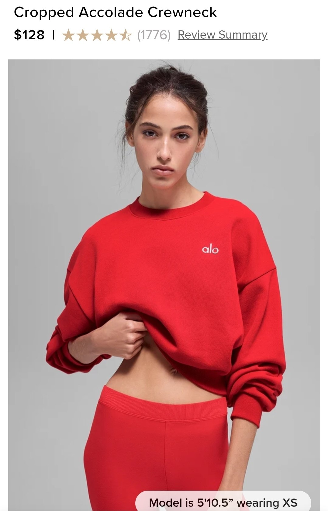 Cropped Accolade Crewneck