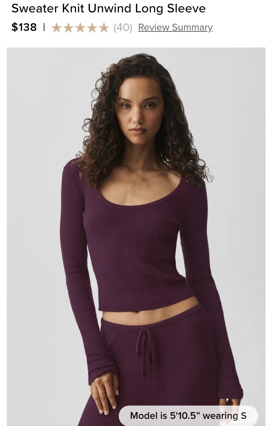 Sweater Knit Unwind Long Sleeve