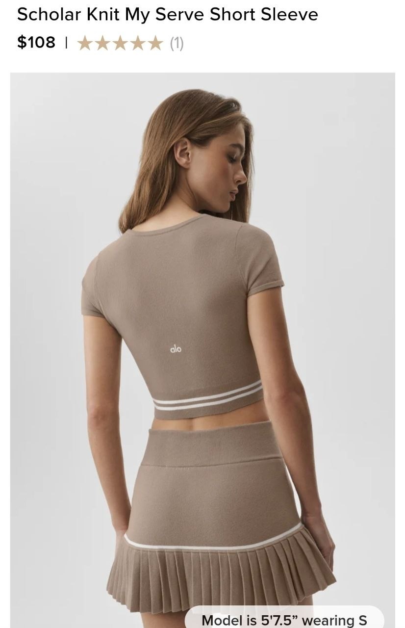 Scholar Knit My Serve Short Sleeve