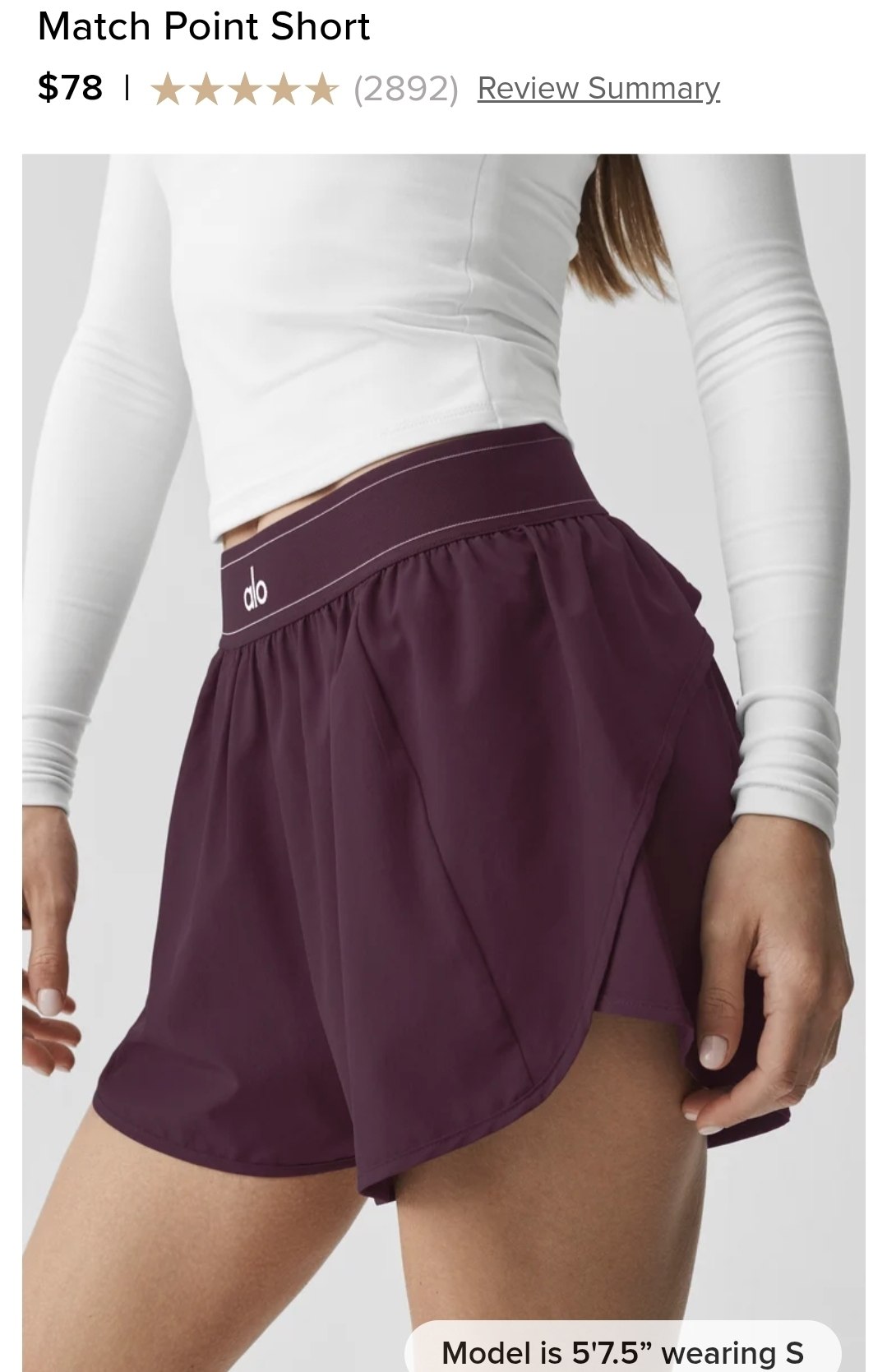 Match Point Short