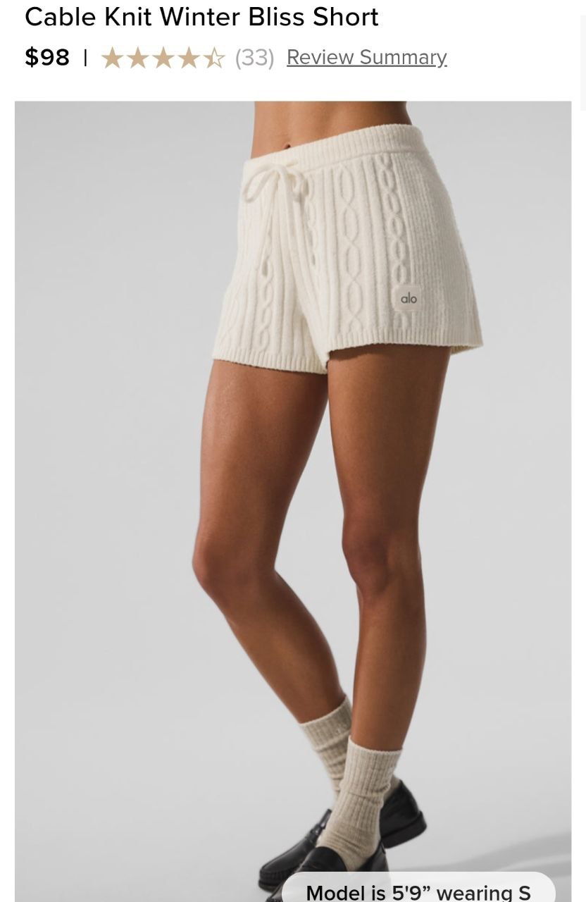 Cable Knit Winter Bliss Short