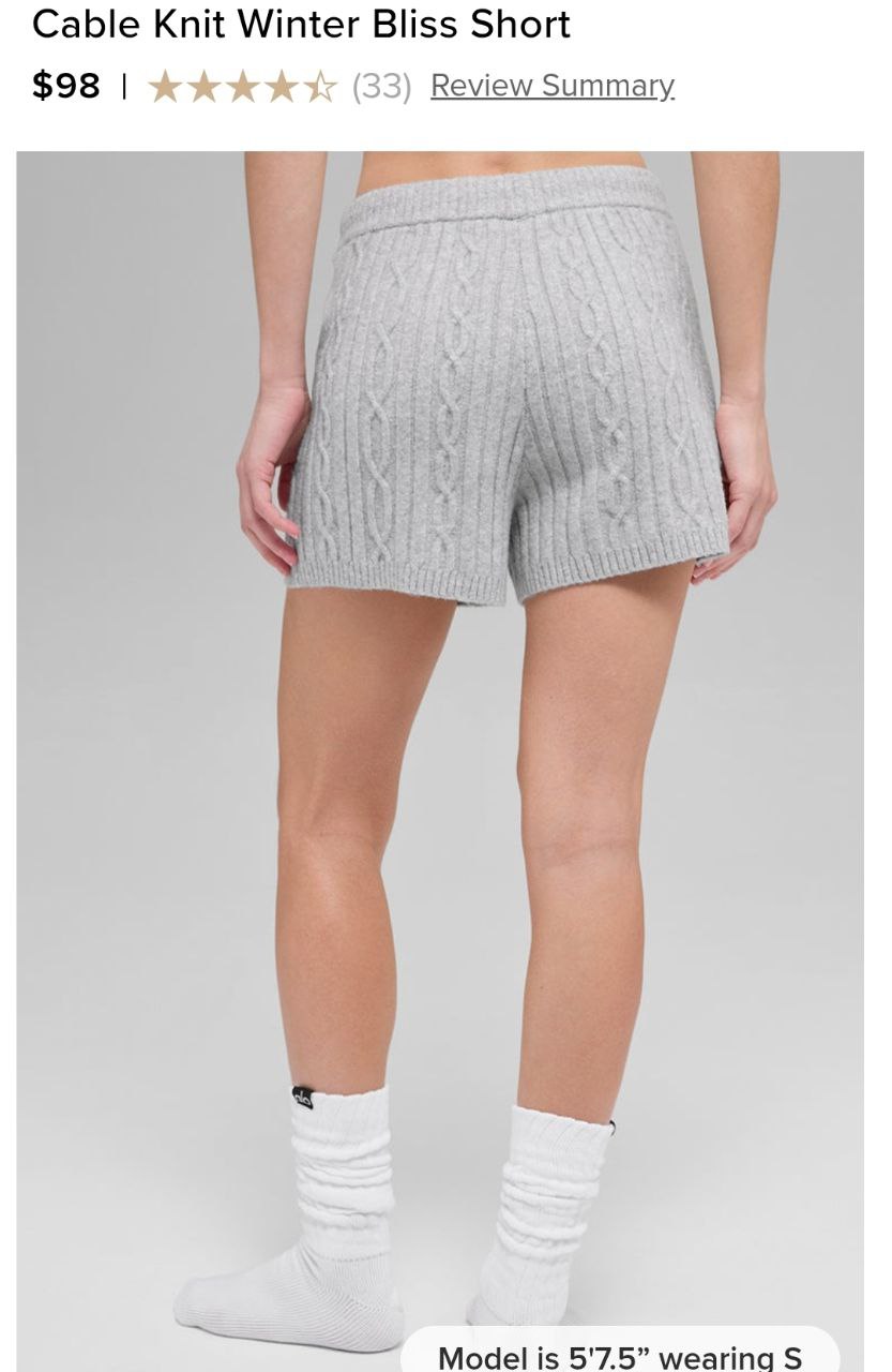 Cable Knit Winter Bliss Short
