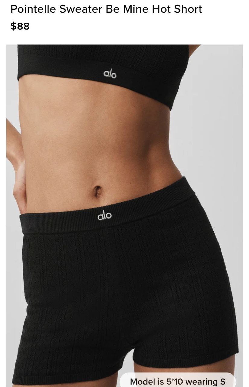 Pointelle Sweater Be Mine Hot Short