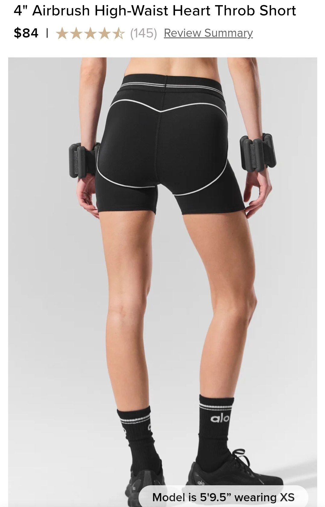 4" Airbrush High-Waist Heart Throb Short