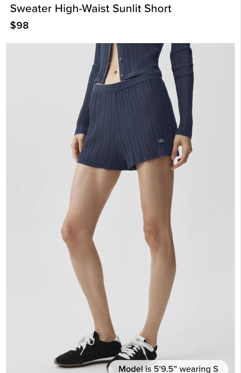 Sweater High-Waist Sunlit Short