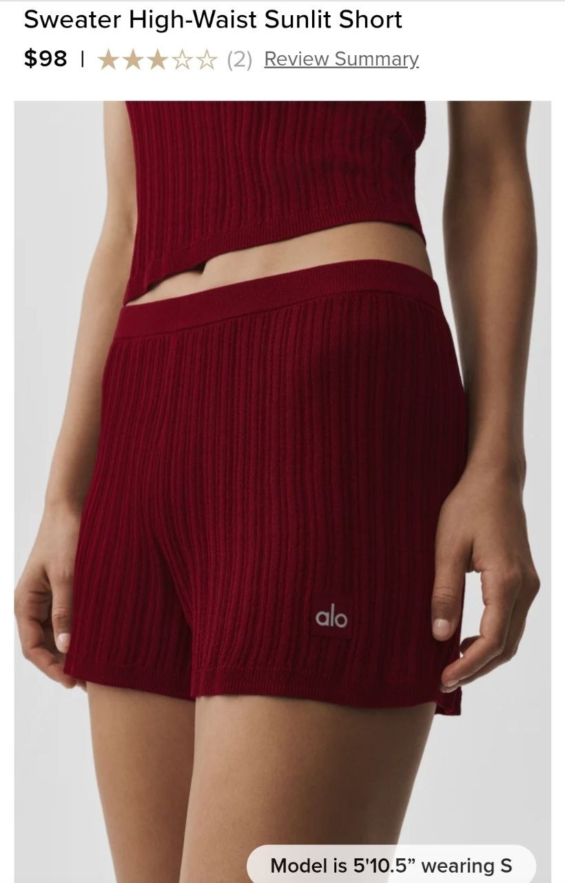 Sweater High-Waist Sunlit Short