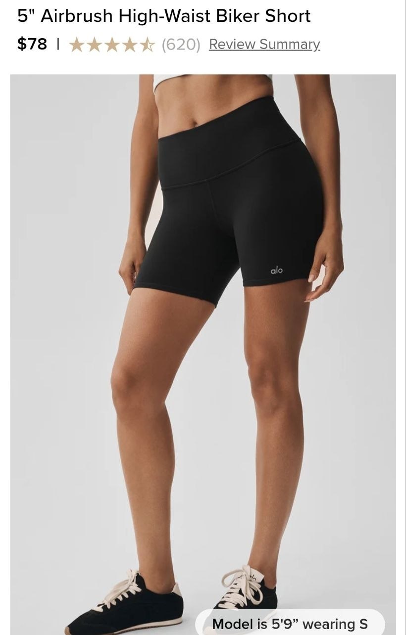5" Airbrush High-Waist Biker Short