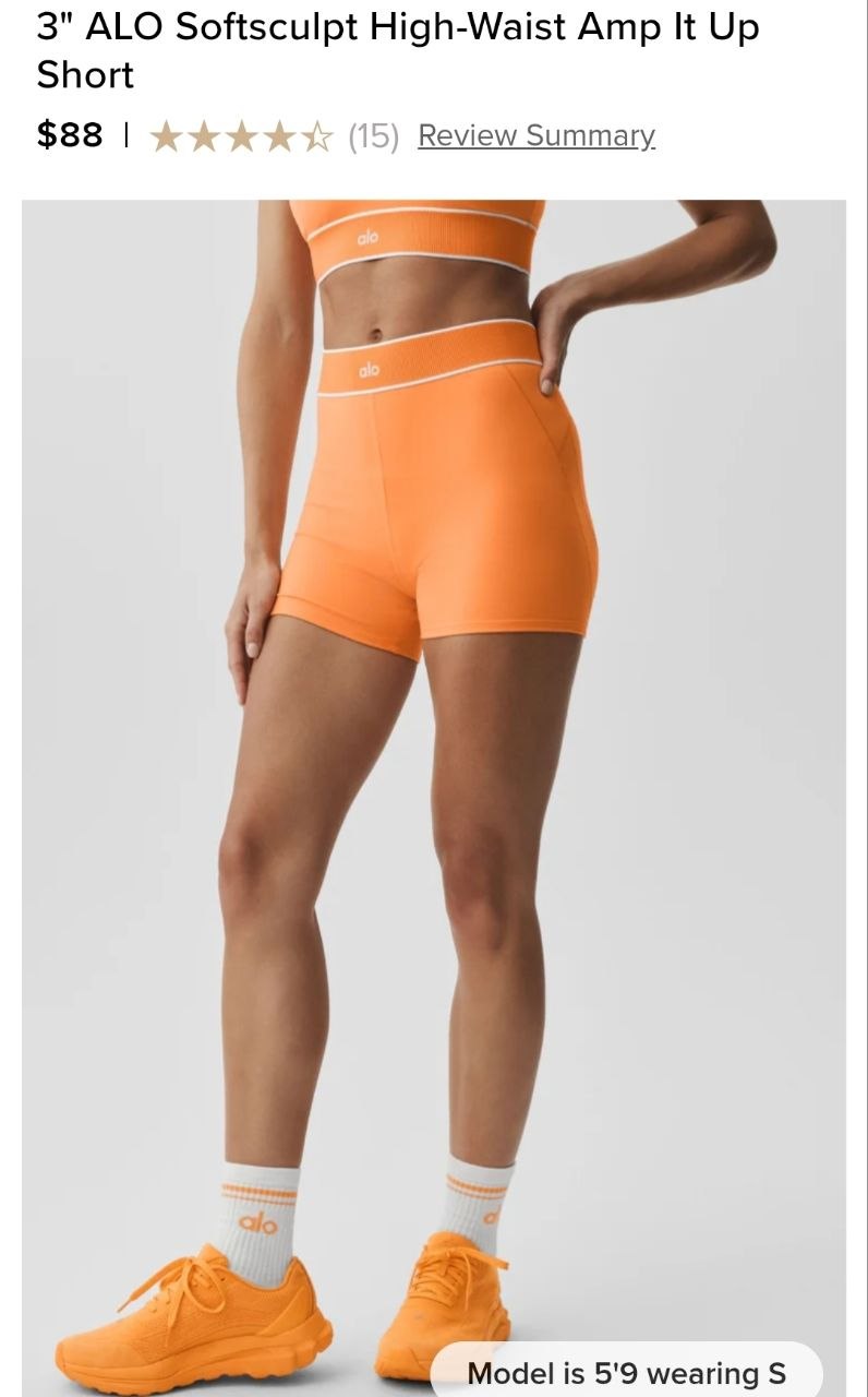 3" ALO Softsculpt High-Waist Amp It Up Short