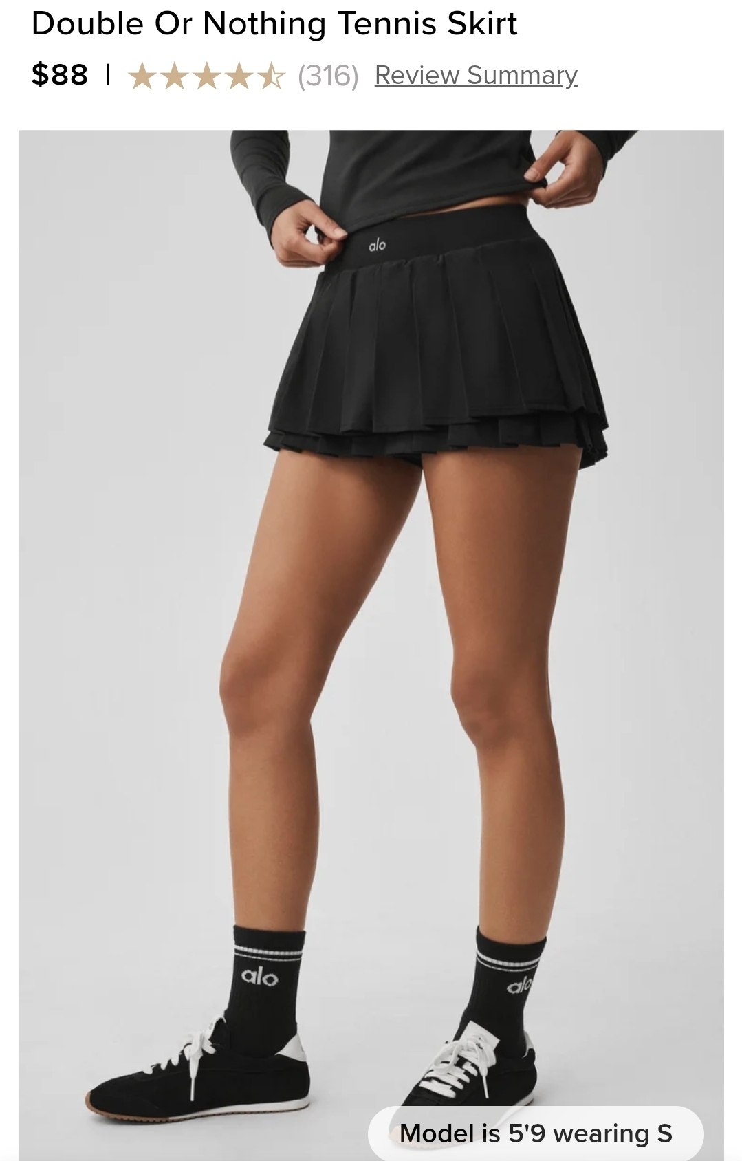 Double Or Nothing Tennis Skirt