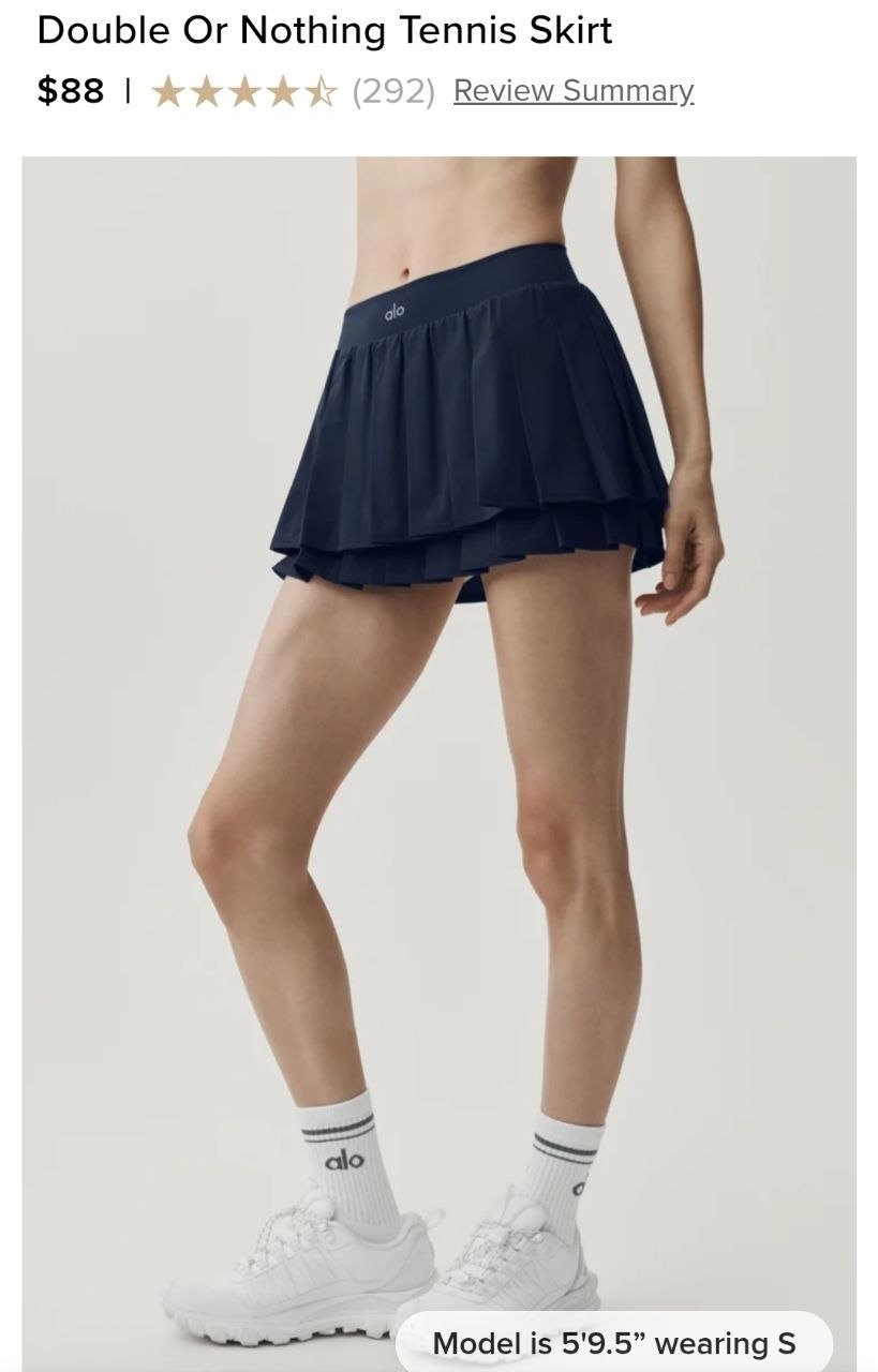 Double Or Nothing Tennis Skirt