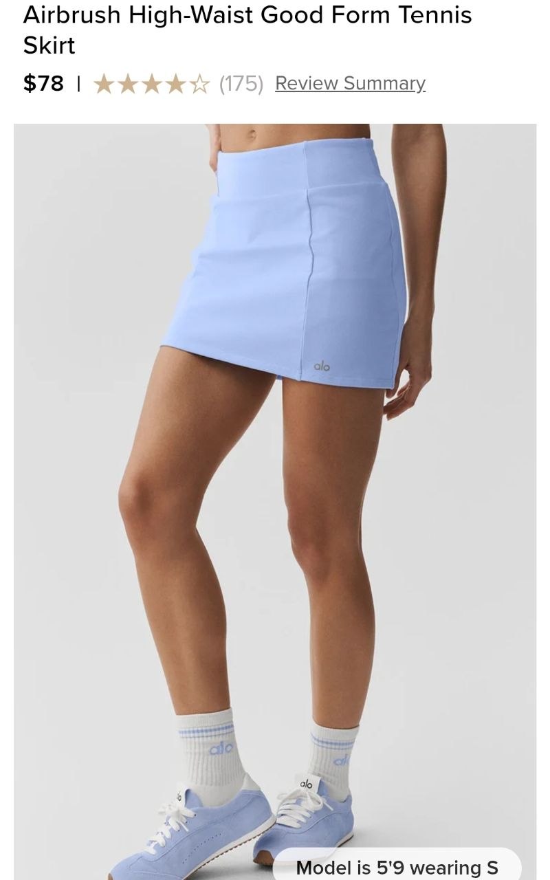 Airbrush High-Waist Good Form Tennis Skirt
