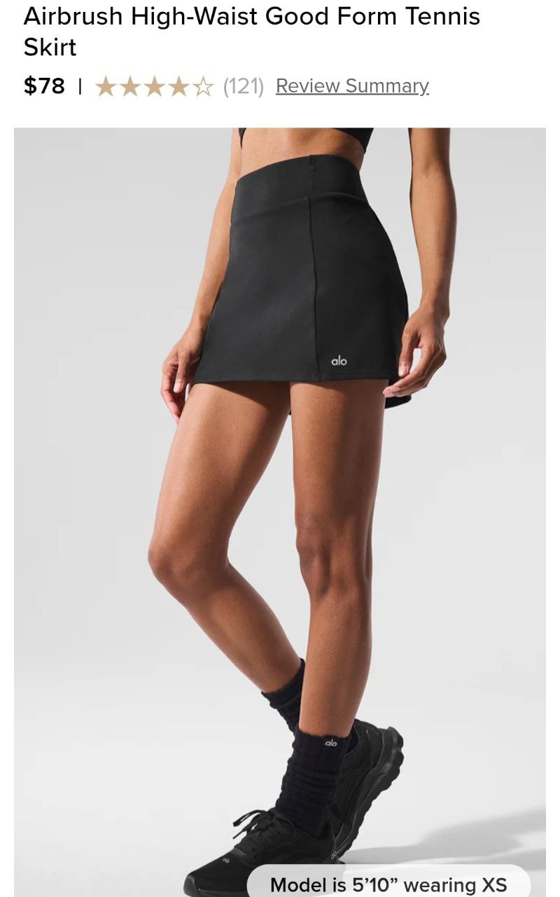 Airbrush High-Waist Good Form Tennis Skirt