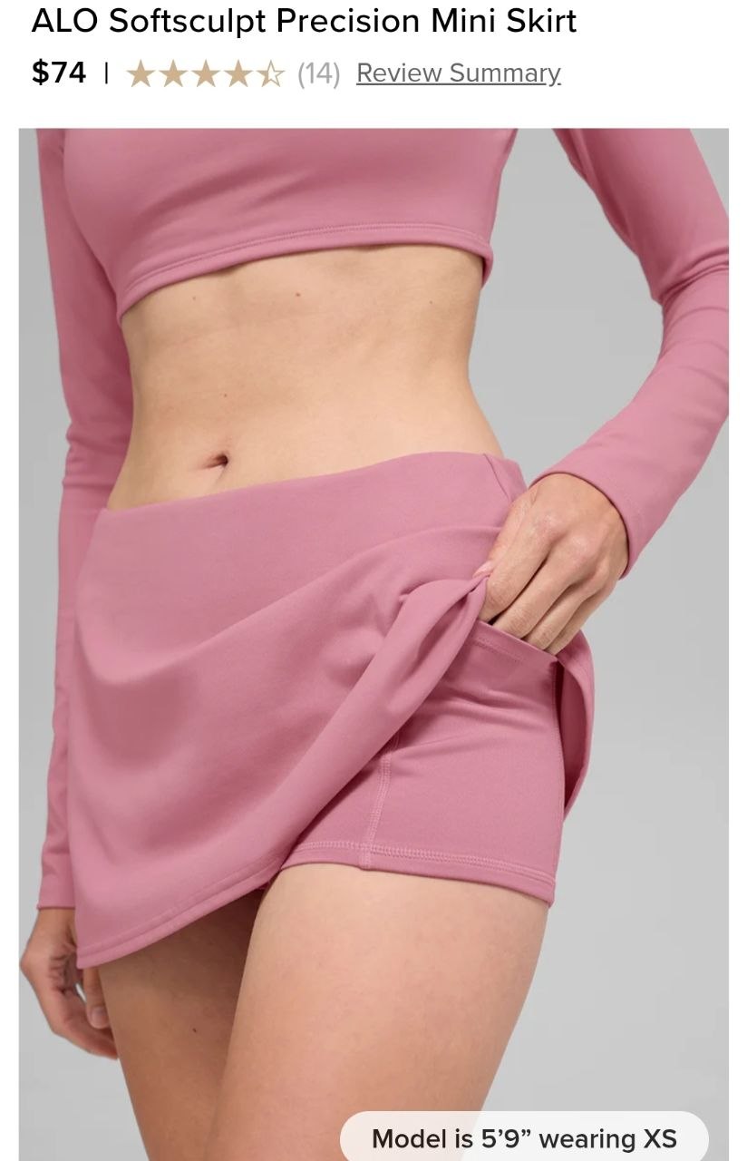 ALO Softsculpt Precision Mini Skirt