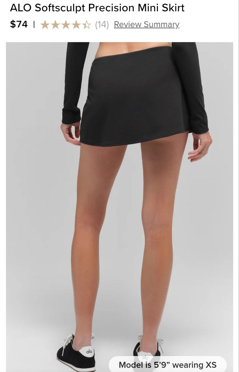ALO Softsculpt Precision Mini Skirt