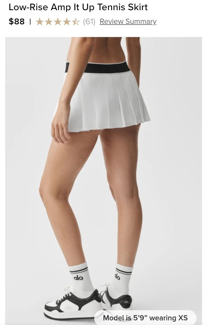 Low-Rise Amp It Up Tennis Skirt