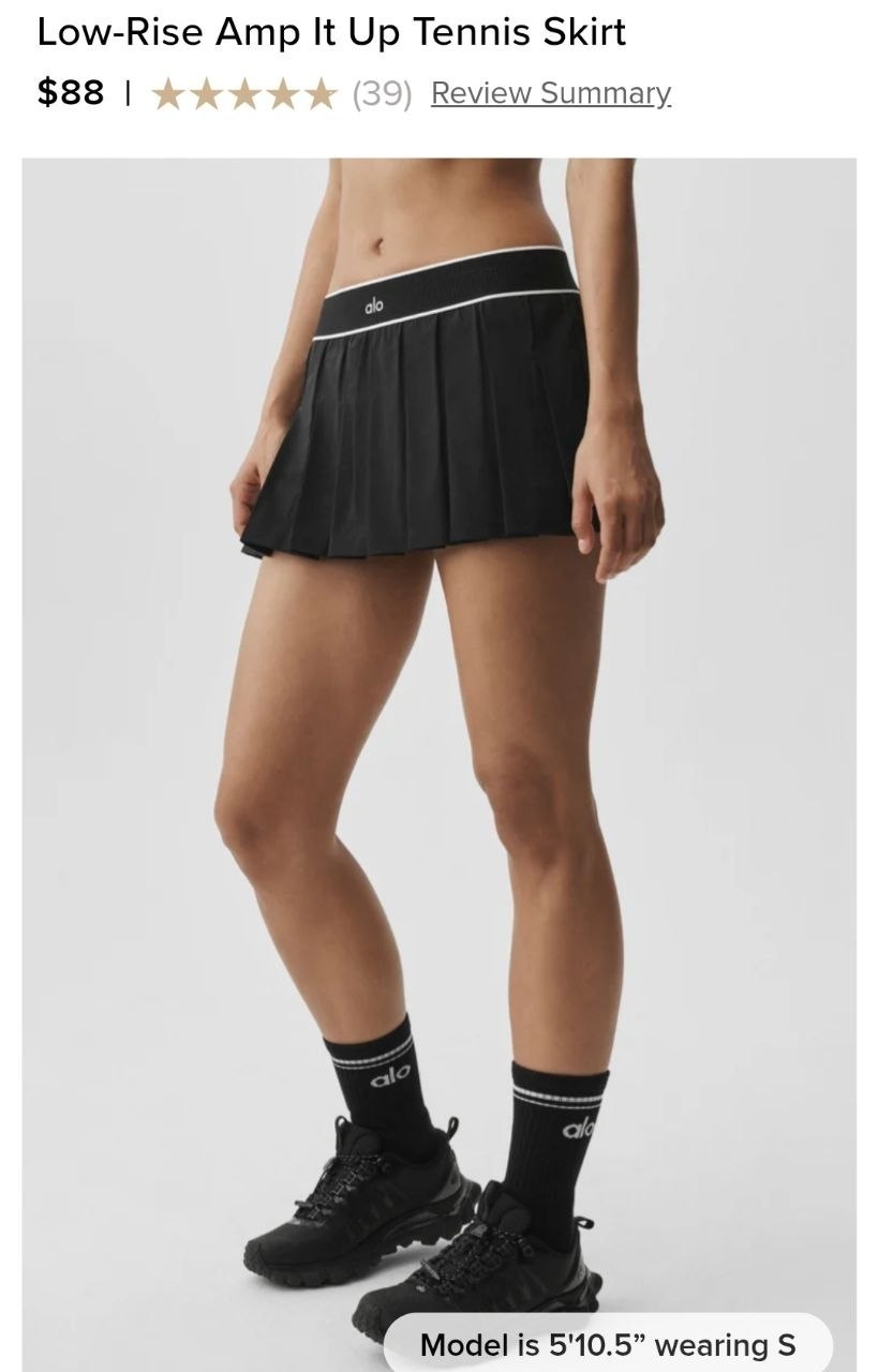 Low-Rise Amp It Up Tennis Skirt