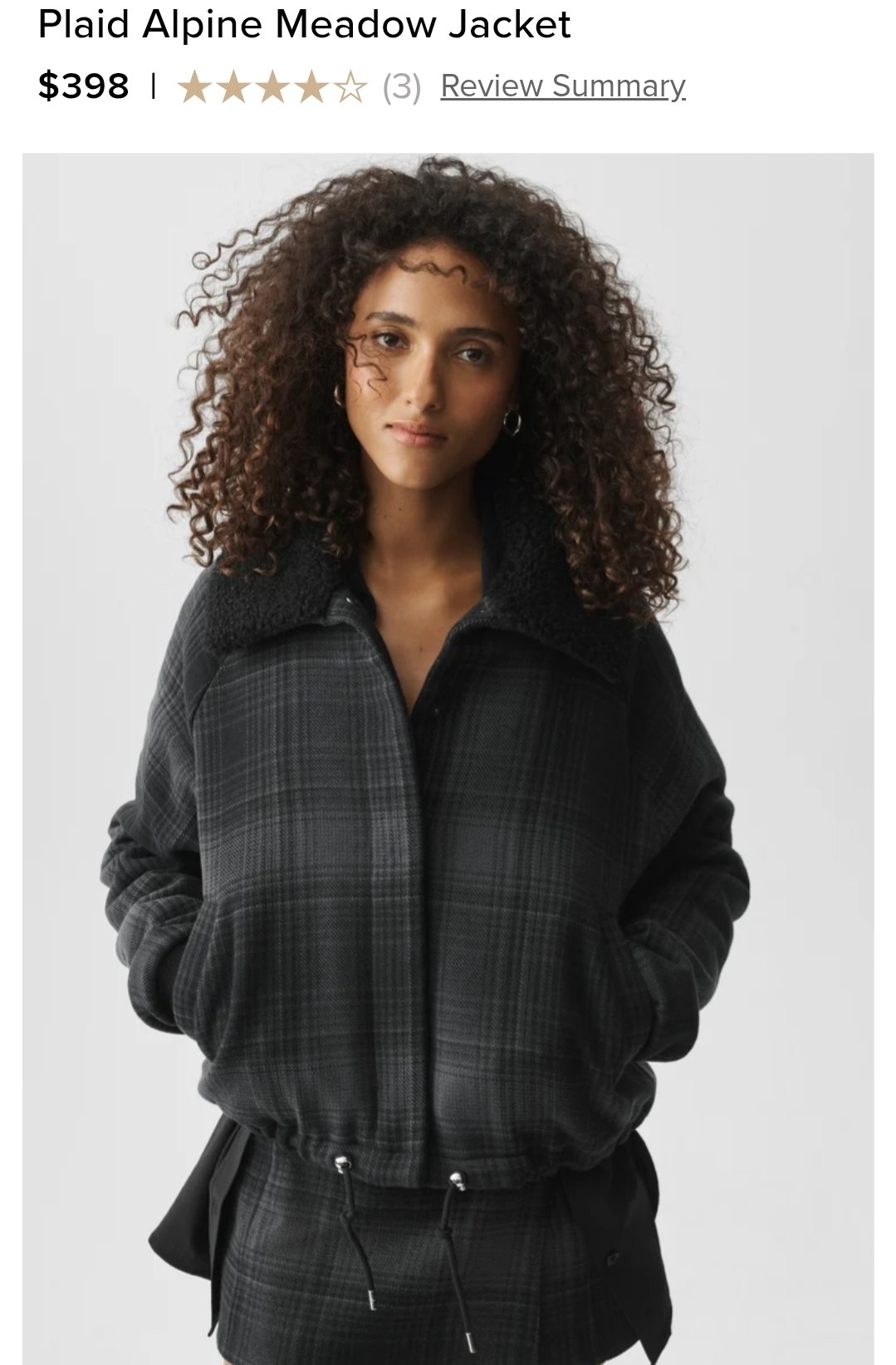 Plaid Alpine Meadow Jacket