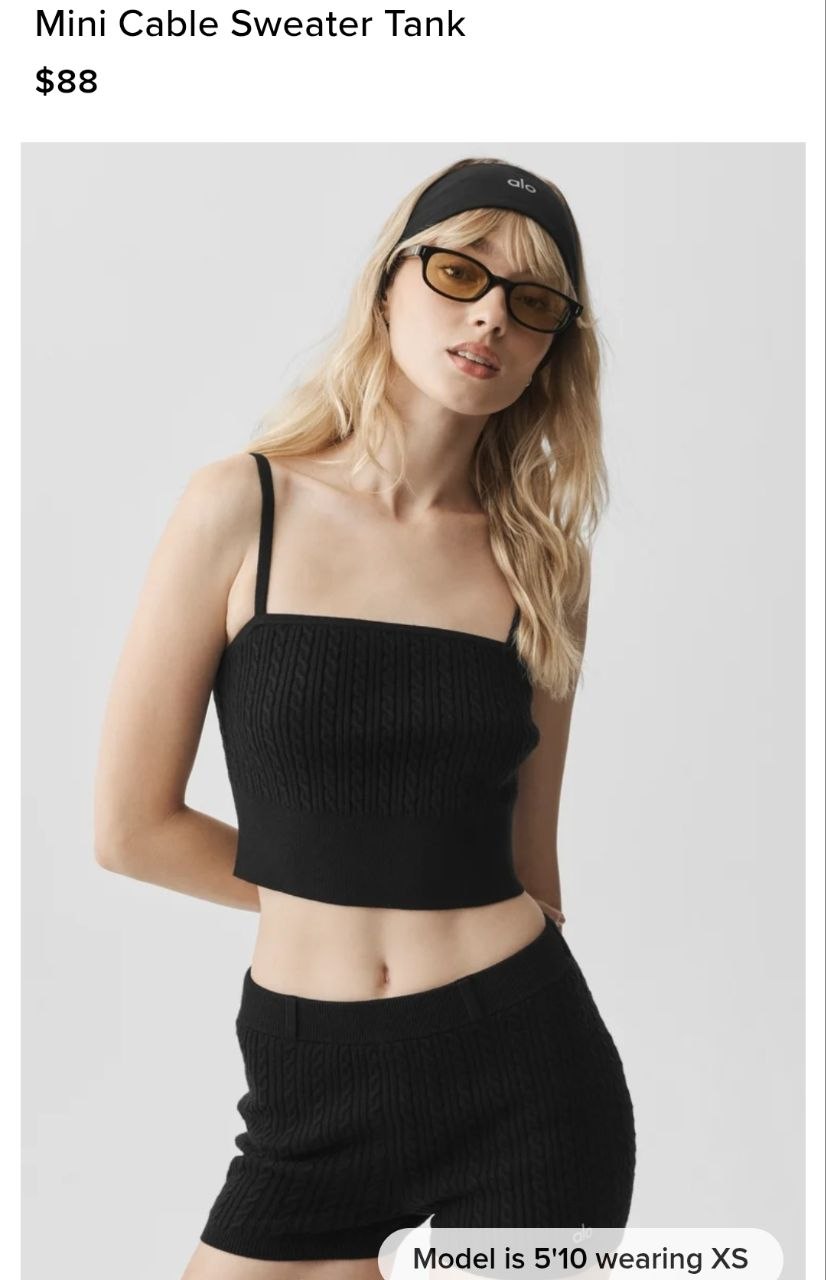 Mini Cable Sweater Tank
