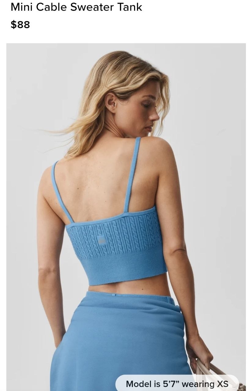 Mini Cable Sweater Tank