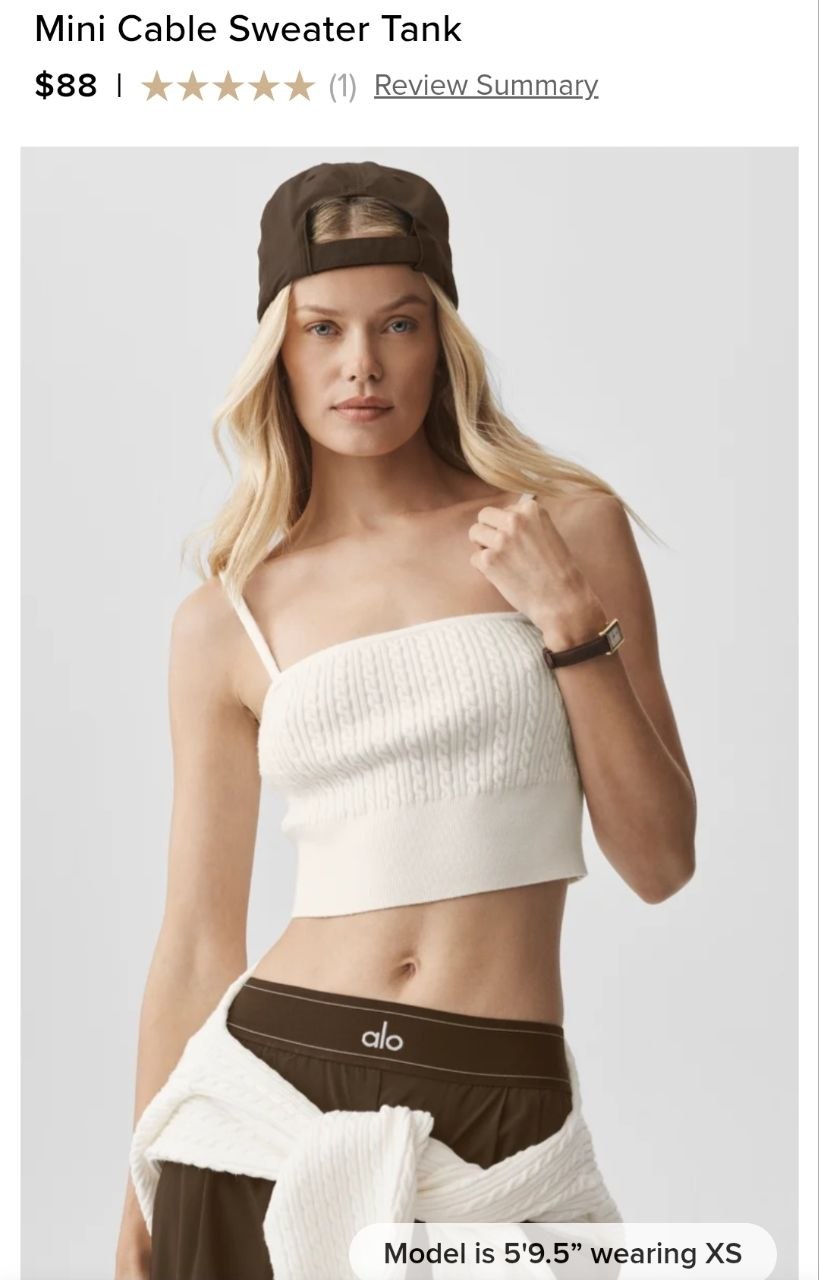 Mini Cable Sweater Tank