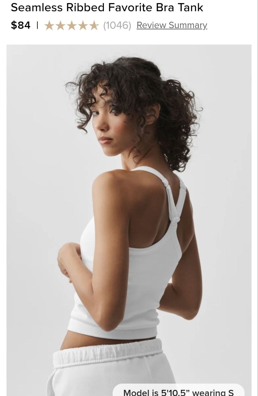 Seamless Ribbed Favorite Bra Tank