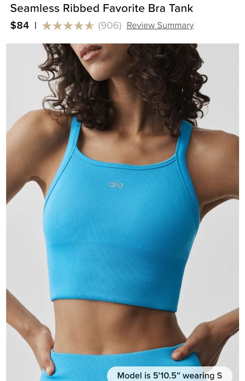 Seamless Ribbed Favorite Bra Tank
