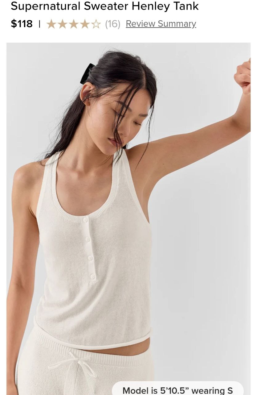 Supernatural Sweater Henley Tank