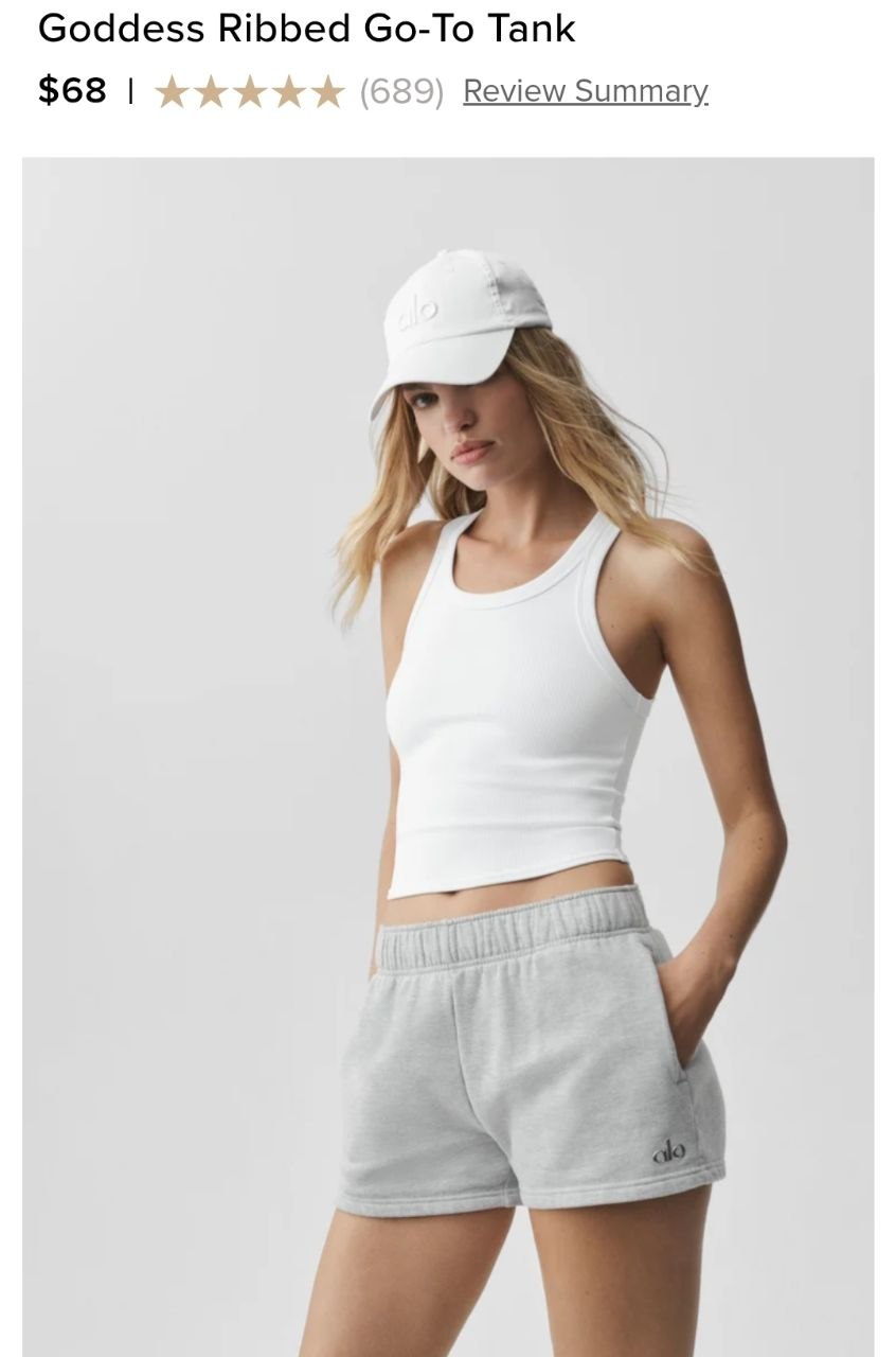 Goddess Ribbed Go-To Tank