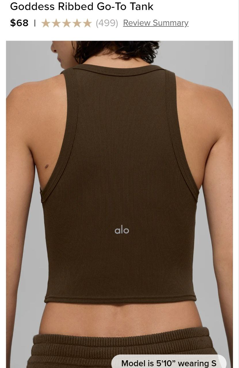Goddess Ribbed Go-To Tank