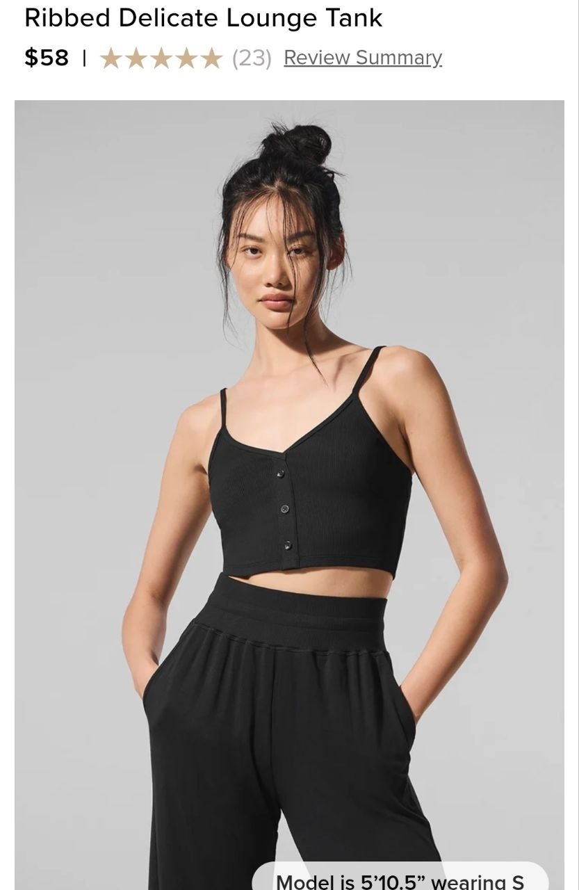 Ribbed Delicate Lounge Tank
