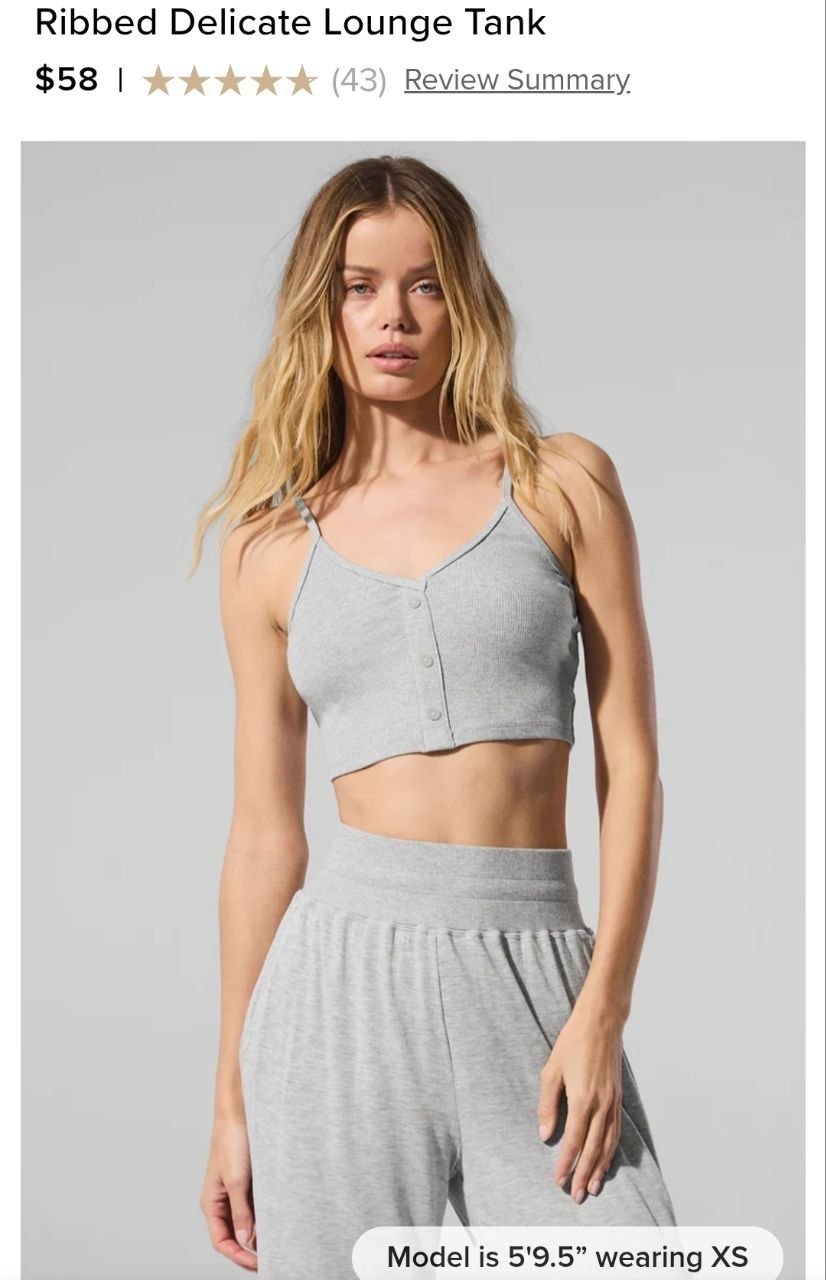 Ribbed Delicate Lounge Tank