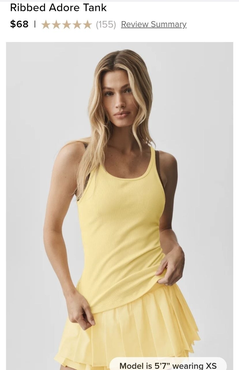 Ribbed Adore Tank