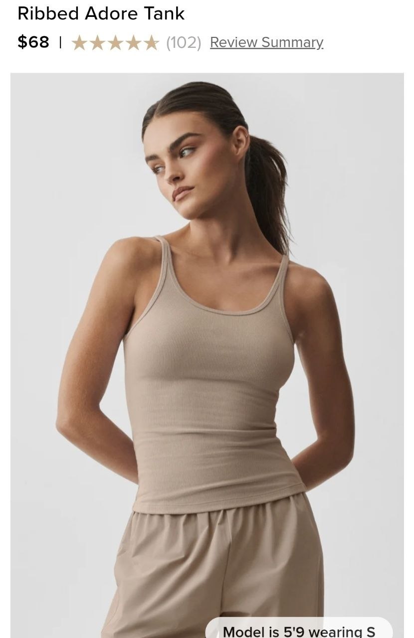 Ribbed Adore Tank