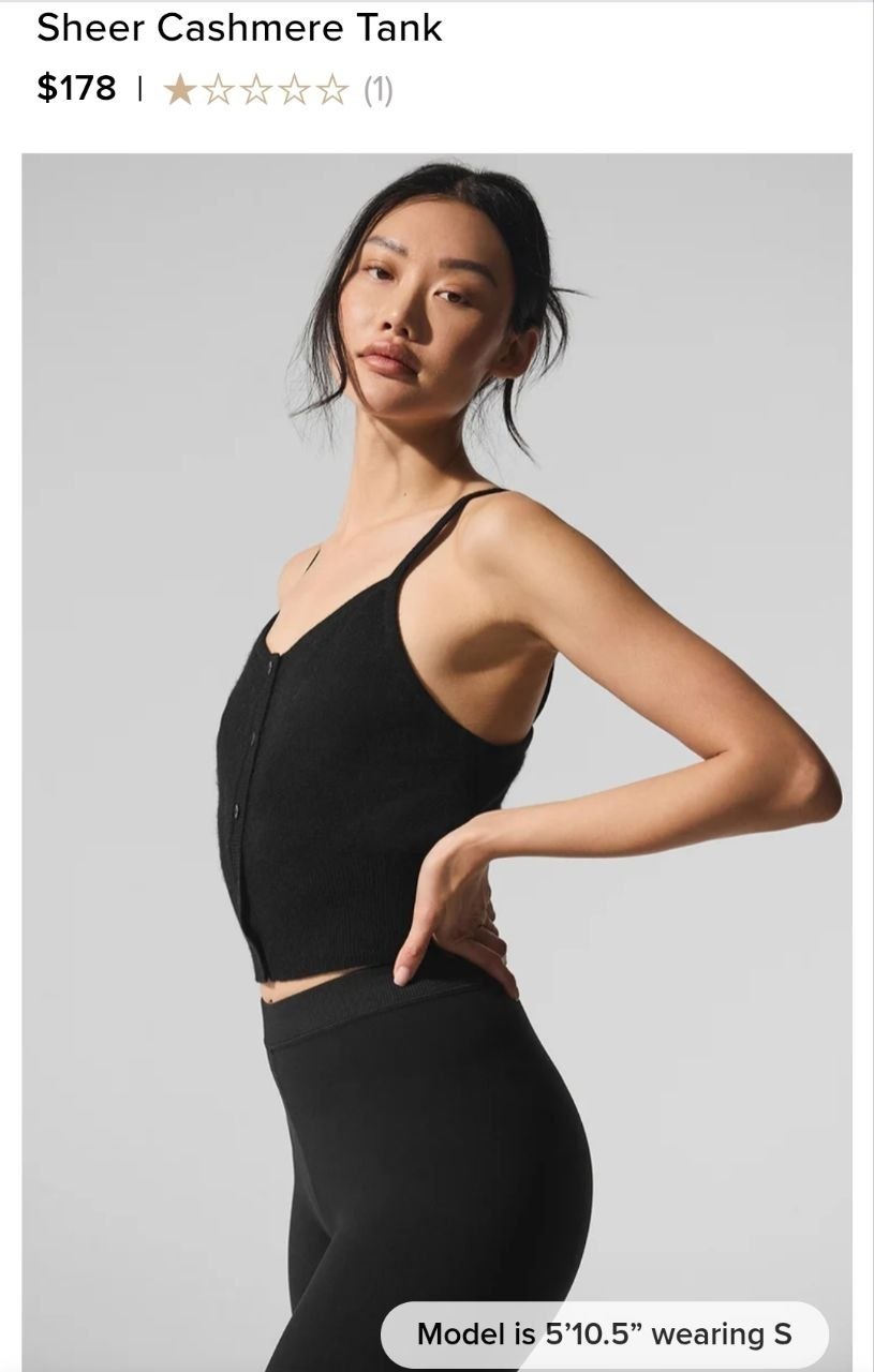 Sheer Cashmere Tank