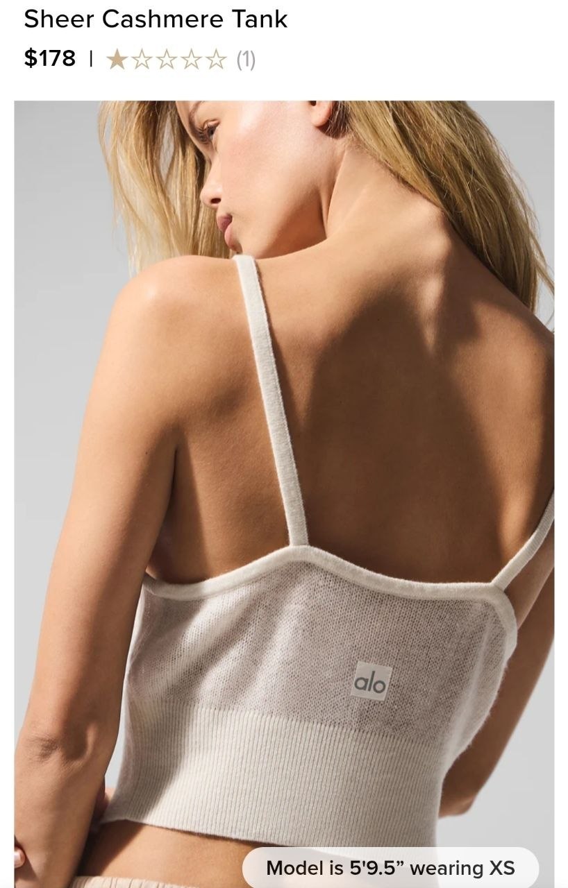 Sheer Cashmere Tank