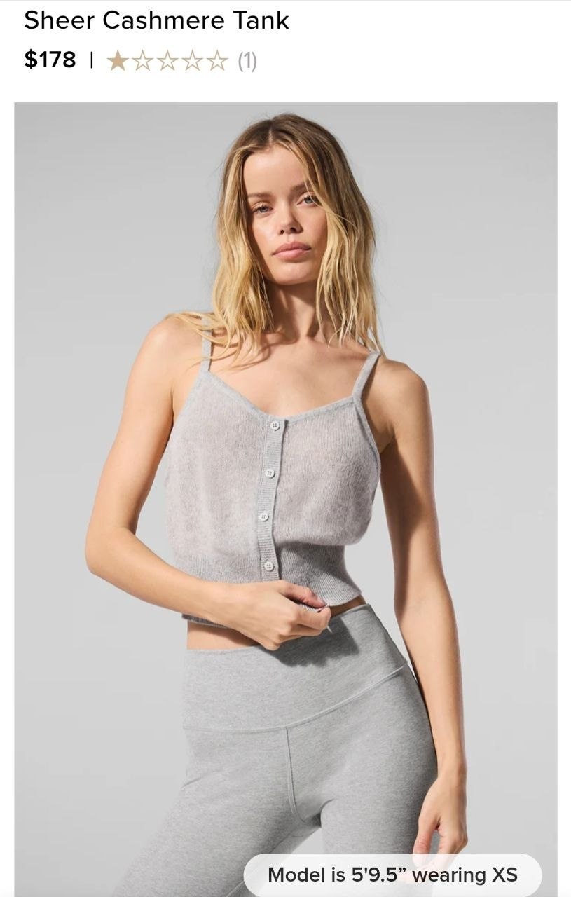 Sheer Cashmere Tank
