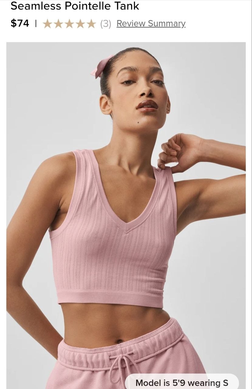 Seamless Pointelle Tank