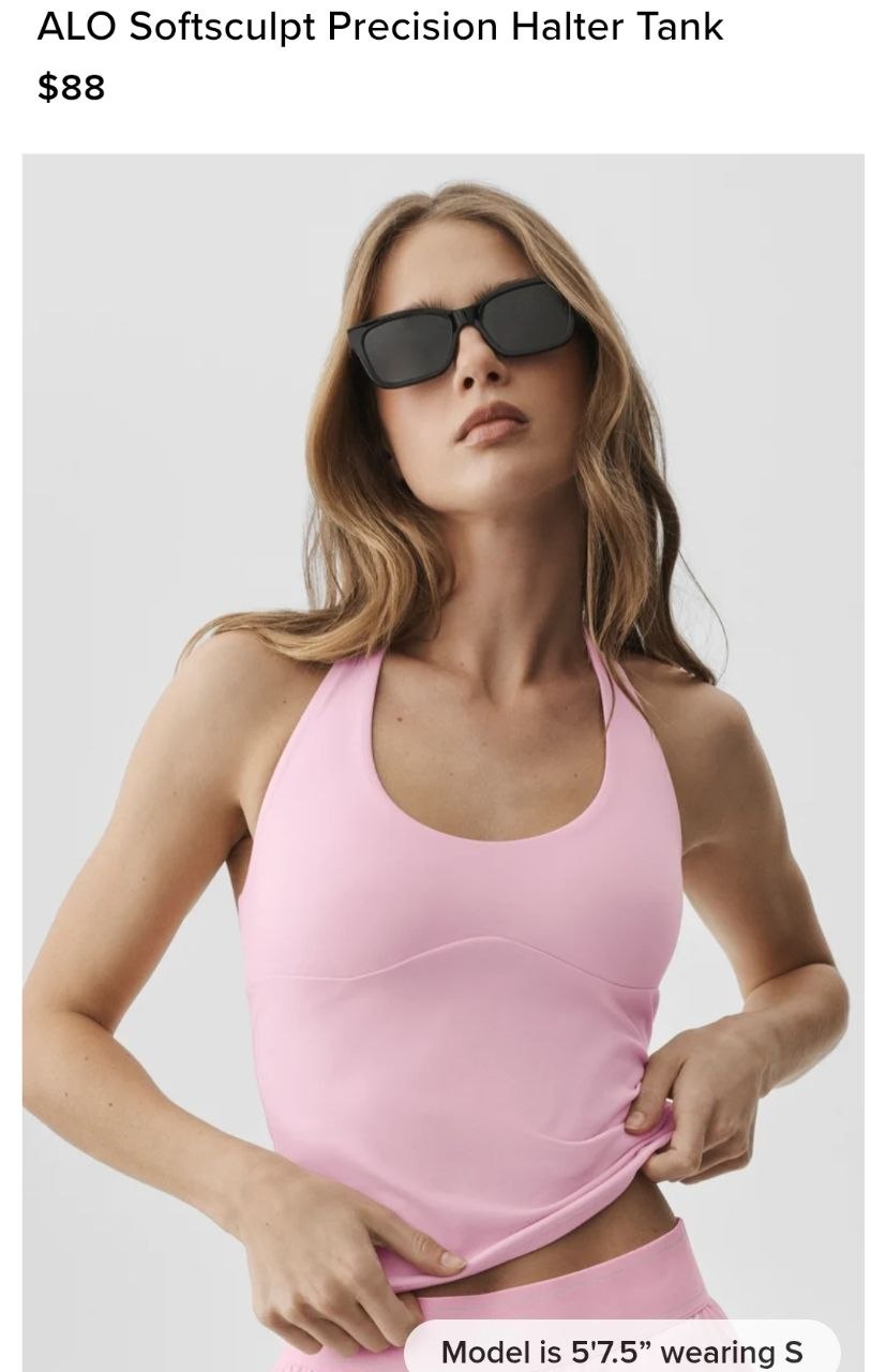 ALO Softsculpt Precision Halter Tank