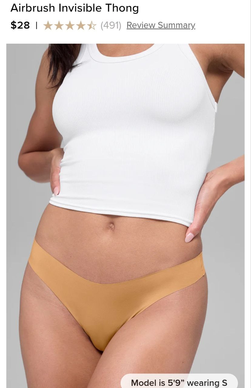 Airbrush Invisible Thong