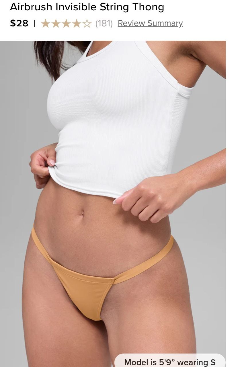 Airbrush Invisible String Thong