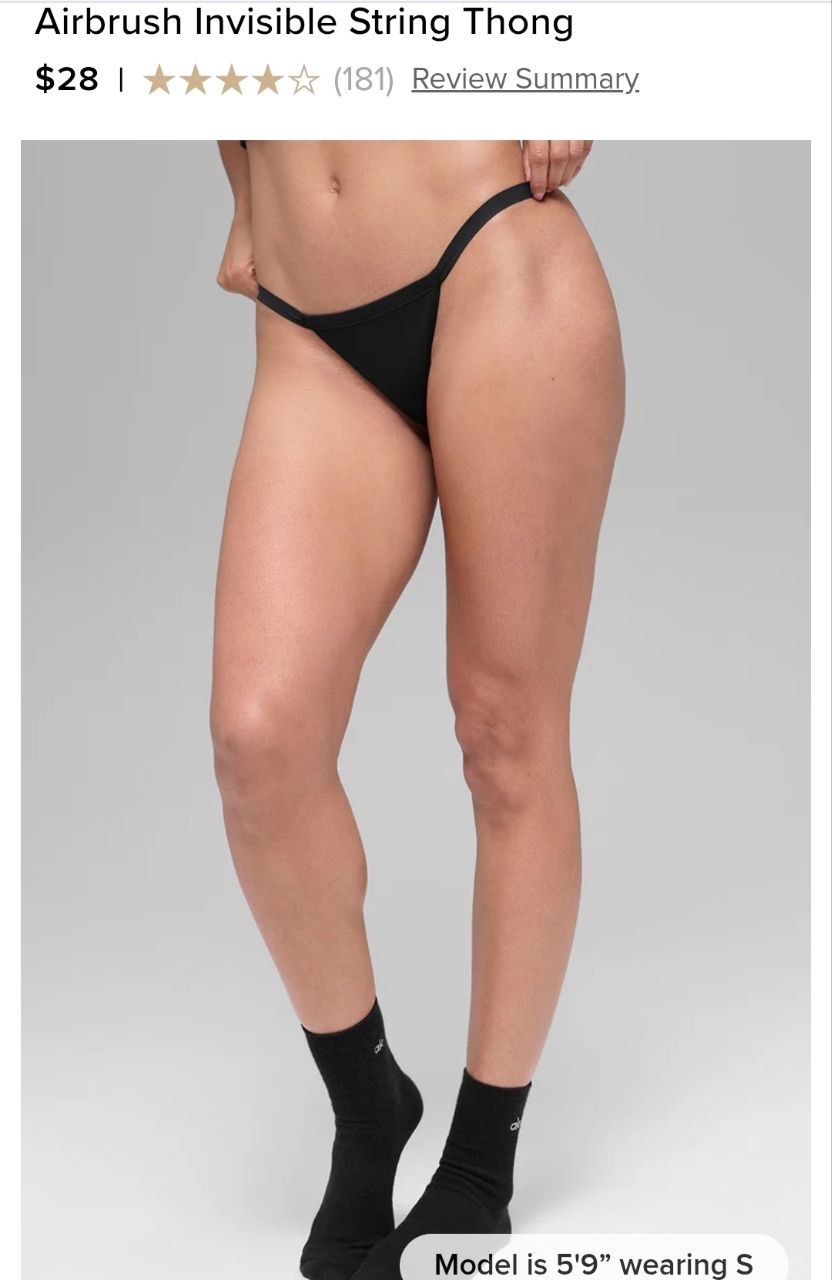 Airbrush Invisible String Thong