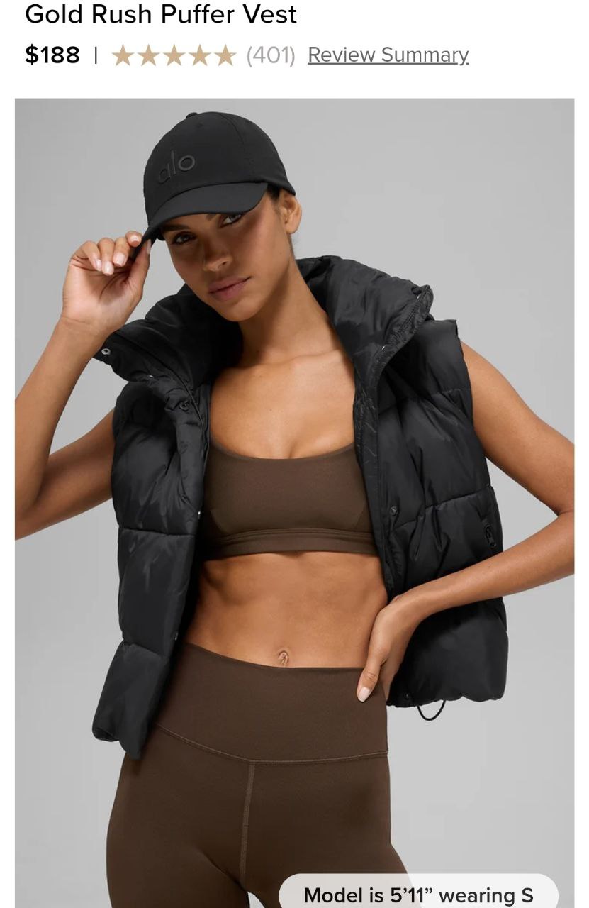 Gold Rush Puffer Vest