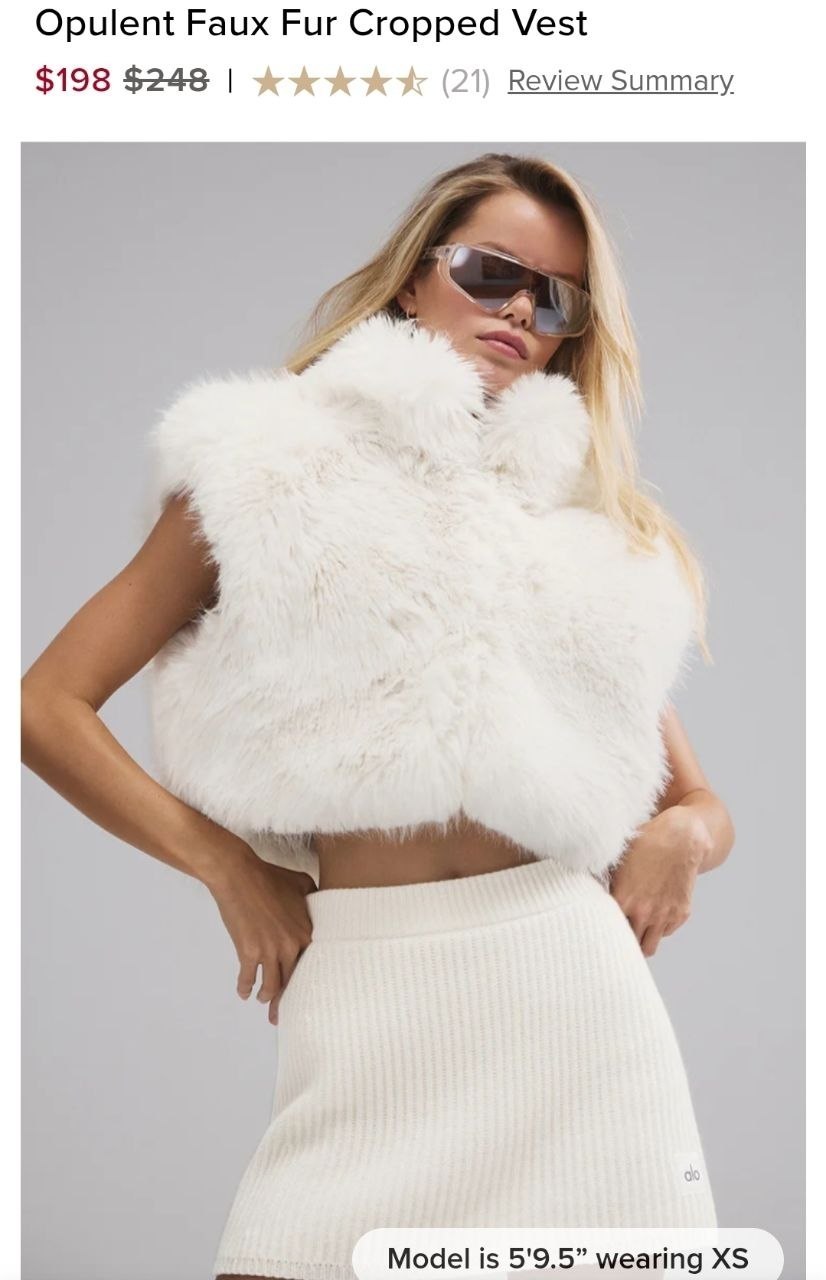 Opulent Faux Fur Cropped Vest